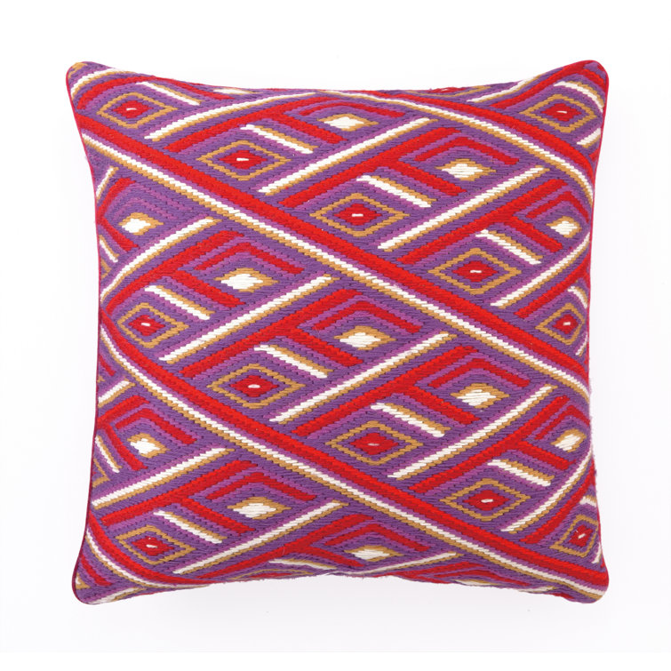 Sis Boom by Jennifer Paganelli Marcella Embroidered Feather Linen Throw